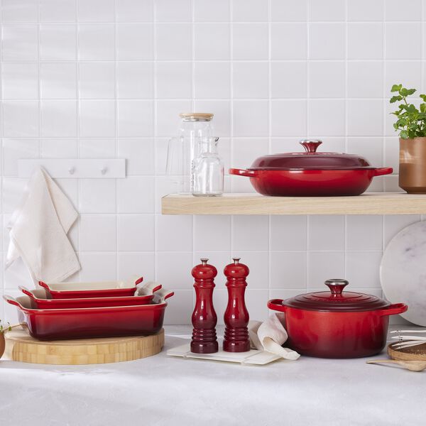 Signature rund st&oslash;bejernsgryde &Oslash; 26 cm, cerise, Le Creuset