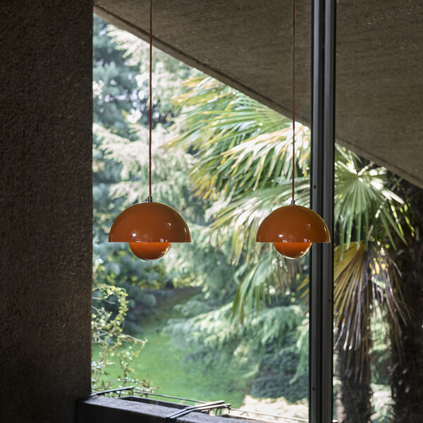 Flowerpot VP1 Pendant, zesty orange, &Tradition