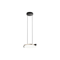 INLAY S2 DISC pendel, matt black/satin gold, LIGHT-POINT