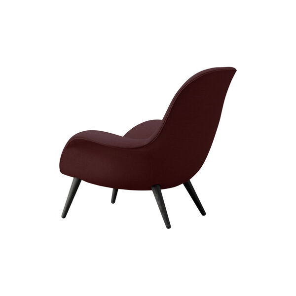 FF1770 Swoon Lounge Chair, Sunniva 662/sortlakeret eg FF1770 Swoon Lounge Chair, Sunniva 662/sortlakeret eg, Fredericia Furniture
