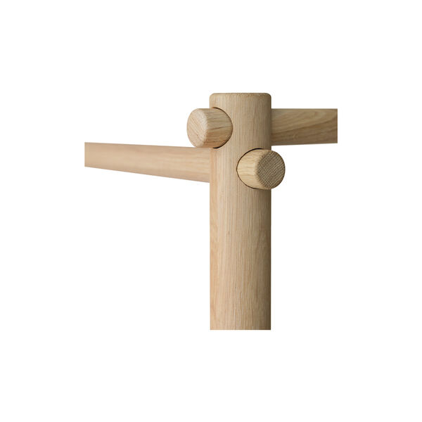 Camp himmelseng, hvid/eg, Oliver Furniture