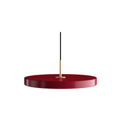 Asteria Plus Pendant, ruby red/brass, UMAGE