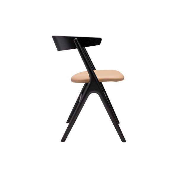 Sibast No 9 spisebordsstol, sortlakeret eg/honey Sibast No 9 spisebordsstol, sortlakeret eg/honey, Sibast Furniture