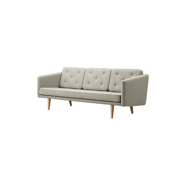 FF2003 No. 1 Sofa 3P 206 cm, mood 1101/eg lys olie, Fredericia Furniture