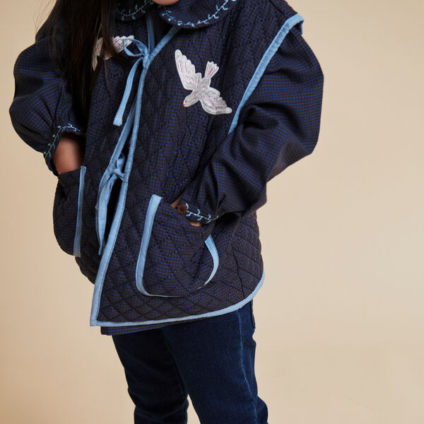 Jeggings w. Flare, dark indigo blue washed, Copenhagen Colors Organics