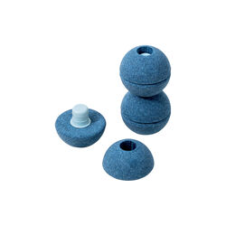 3 x skumbolde, deep blue/sky blue, MODU
