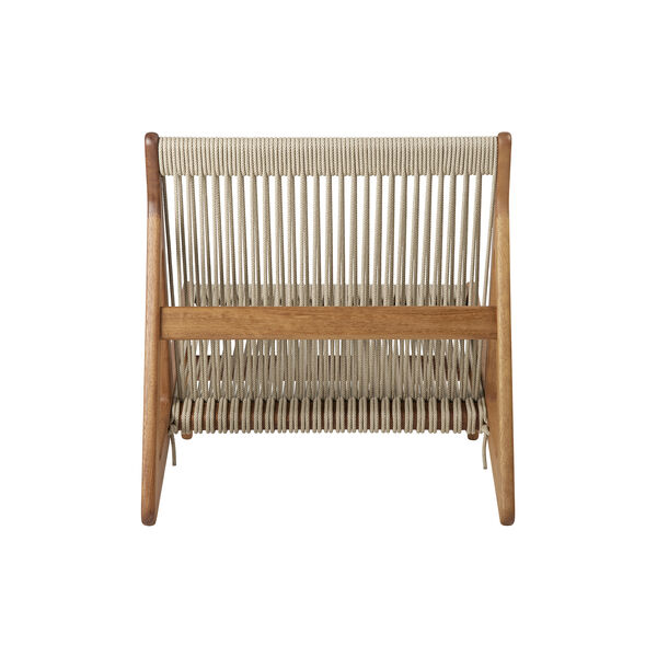 udtryk Regelmæssighed Læge Køb MR01 Outdoor Initial Lounge Chair, oiled iroko/sunfire melange  beige/sand | GUBI