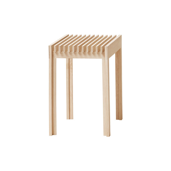 Lightweight Stool, white oiled oak Lightweight Stool, white oiled oak, Form & Refine