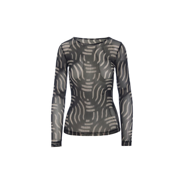 Wavy fukashi mesh t-shirt, wavy, BITTE KAI RAND