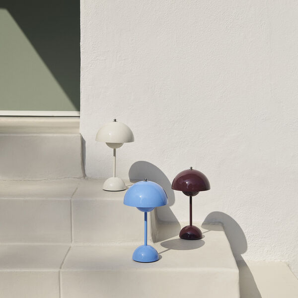 Flowerpot VP9 Portable Table Lamp, swim blue, &Tradition