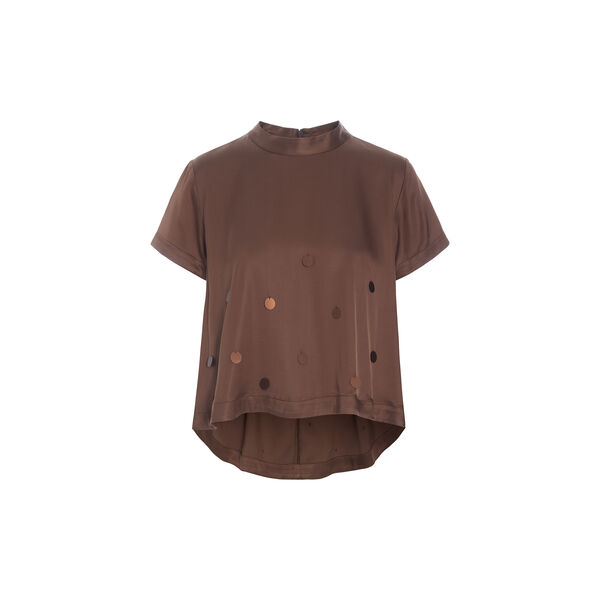 Kuhaku pailletbluse | Chestnut, BITTE KAI RAND