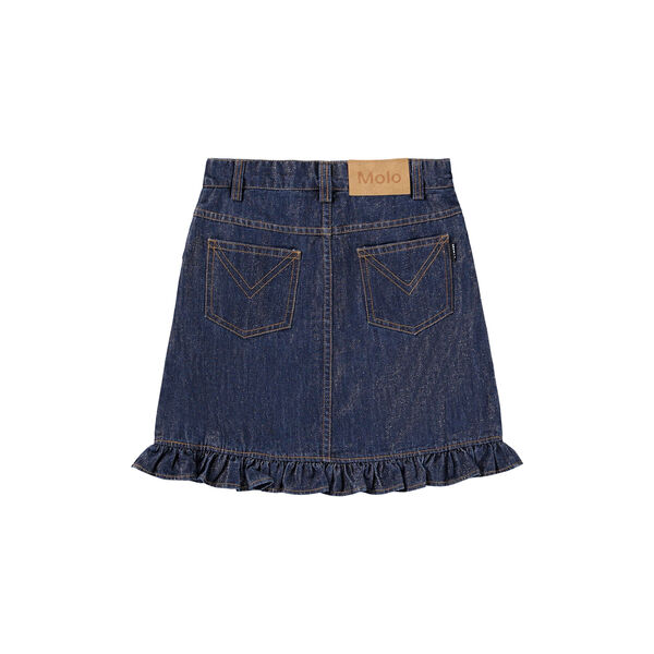 Berit Skirt, mid blue glitter, Molo