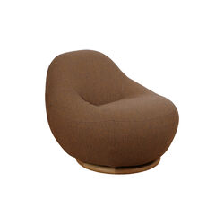 Gem loungestol med drejefod, umber brown, Cane-line
