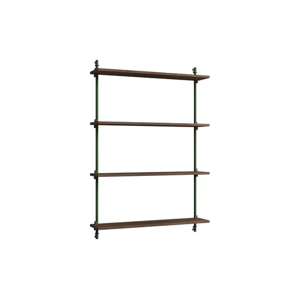 Wall Shelving Medium, smoked oak/pine green, MOEBE