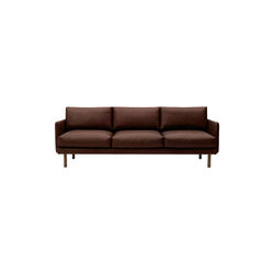 Emo 3-pers. sofa, Dakar Brown/røget eg, Bruunmunch Furniture