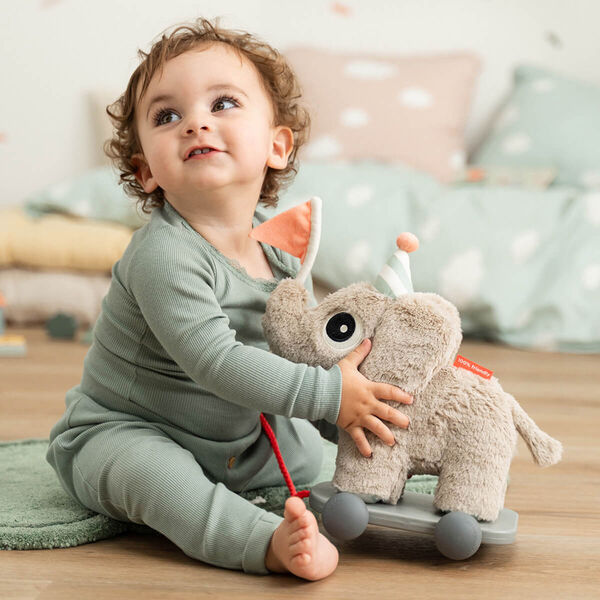 Elphee 2-i-1 tr&aelig;kdyr, sand, Done by Deer