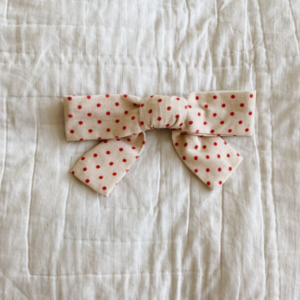 Big Hair Bow, red dot, Lalaby