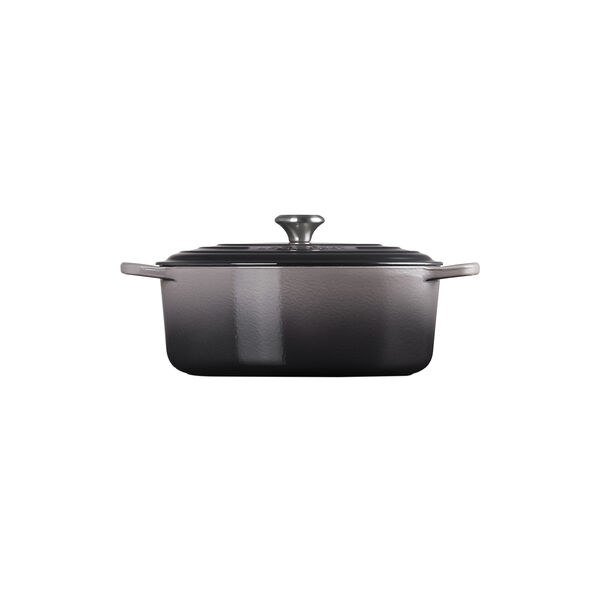 Signature st&oslash;bejern oval gryde &Oslash; 31 cm, flint, Le Creuset