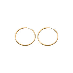 Circle&nbsp;Line&nbsp;Hoops large, forgyldt, Pernille Corydon Jewellery