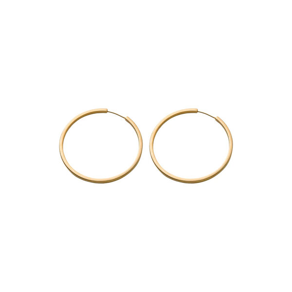 Circle&nbsp;Line&nbsp;Hoops large, forgyldt, Pernille Corydon Jewellery