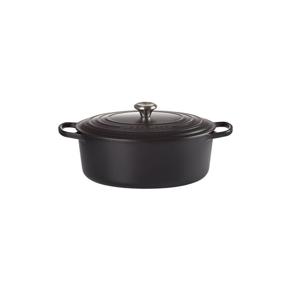 Signature oval gryde 6,3 L, matte black Signature oval gryde 6,3 L, matte black, Le Creuset