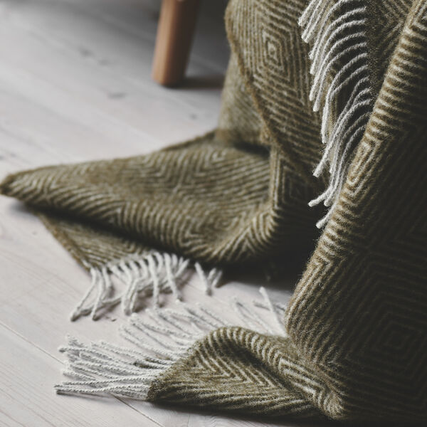 Liv&oslash; plaid, 02109 seaweed, Silkeborg Uldspinderi