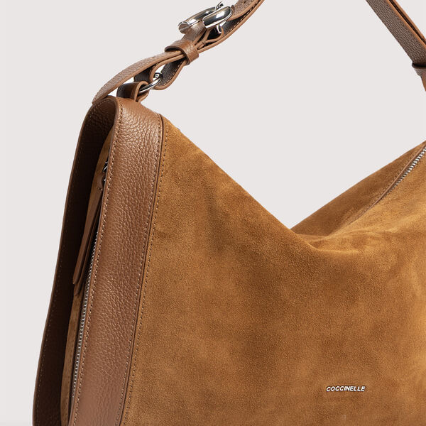 Coccinelle Elinor Suede Bi, cognac/cognac, Coccinelle