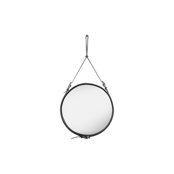 Adnet Circular Wall Mirror, black, GUBI