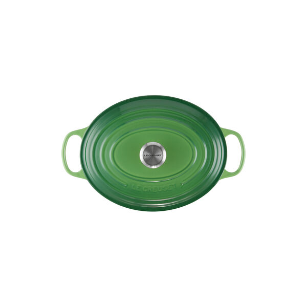 Signature oval gryde 6,3 L, bamboo green, Le Creuset