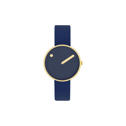 PICTO armbåndsur, midnight blue/gold/midnight blue, PICTO