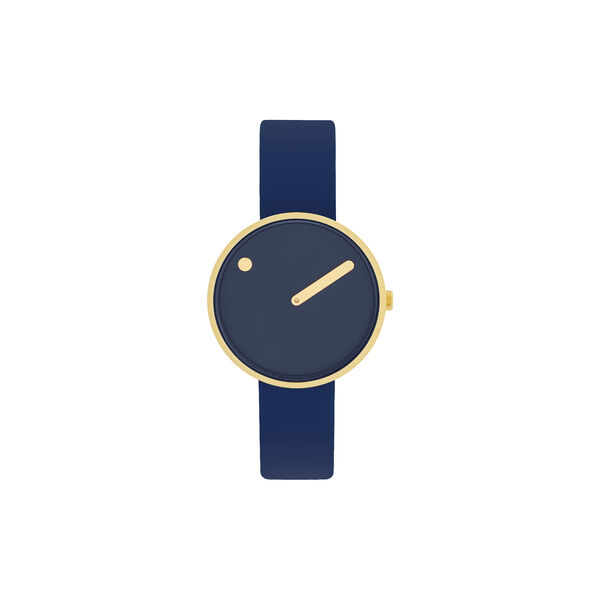 PICTO armbåndsur, midnight blue/gold/midnight blue, PICTO