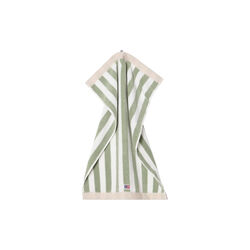 Block Striped Towel, vintage green/white/moonbeam, Lexington