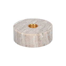 Marble base Candleholder, desert beige, Uyuni Lighting