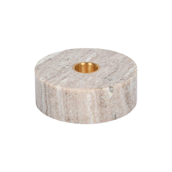 Marble base Candleholder, desert beige, Uyuni Lighting