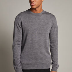 Margrate Pullover, med.grey melange, Matinique