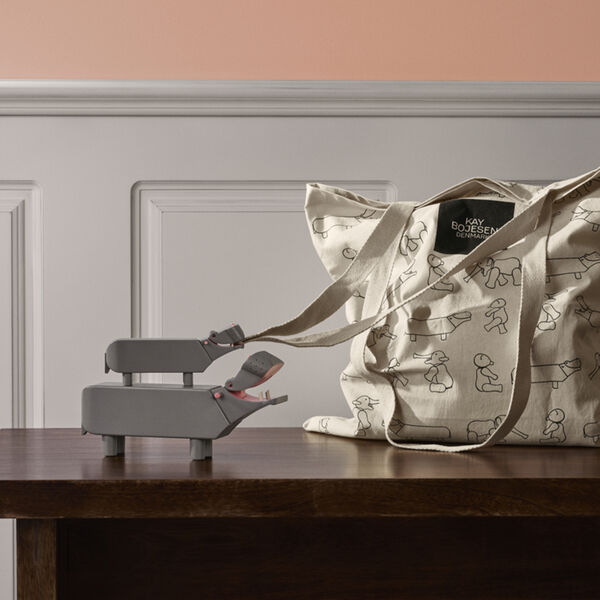 Flodhest liliput, grå, Kay Bojesen Denmark