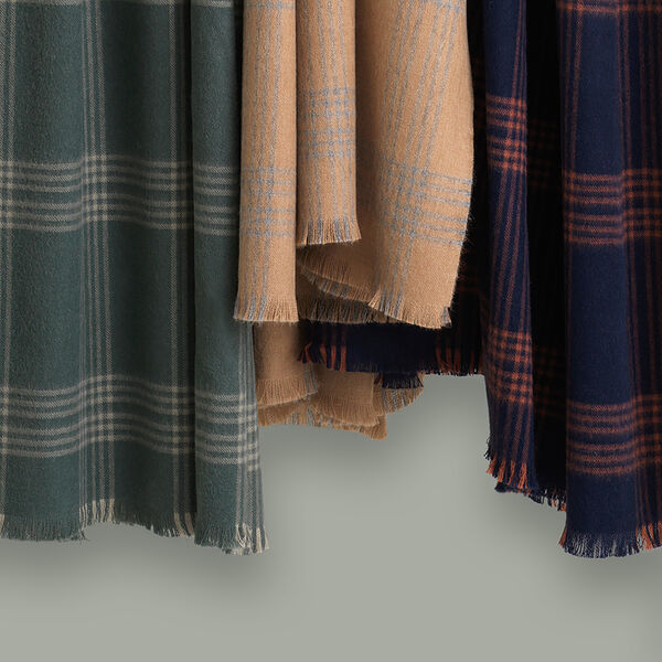 Check plaid, green/light green, ELVANG