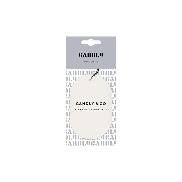 No. 6 Scented Car/Room Tag, Galbanum/Sandalwood No. 6 Scented Car/Room Tag, Galbanum/Sandalwood, Candly & Co