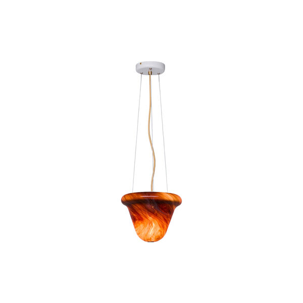 Neo Pendant Light, textured white/chocolate, Original BTC