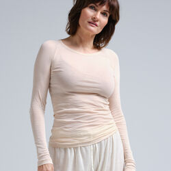 Elvira Bluse, rosie beige, Seamless Basic