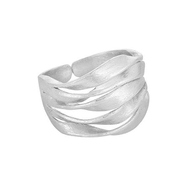Cleo bred ring, sølvbelagt, Pure by Nat