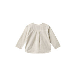 Shirt Bj&oslash;rk, dark blue stripe, Wheat