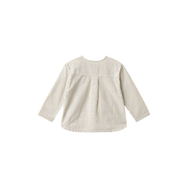 Shirt Bj&oslash;rk, dark blue stripe, Wheat