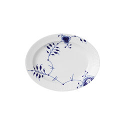 Bl&aring; Mega Riflet Ovalt Fad 30,5 cm, Royal Copenhagen