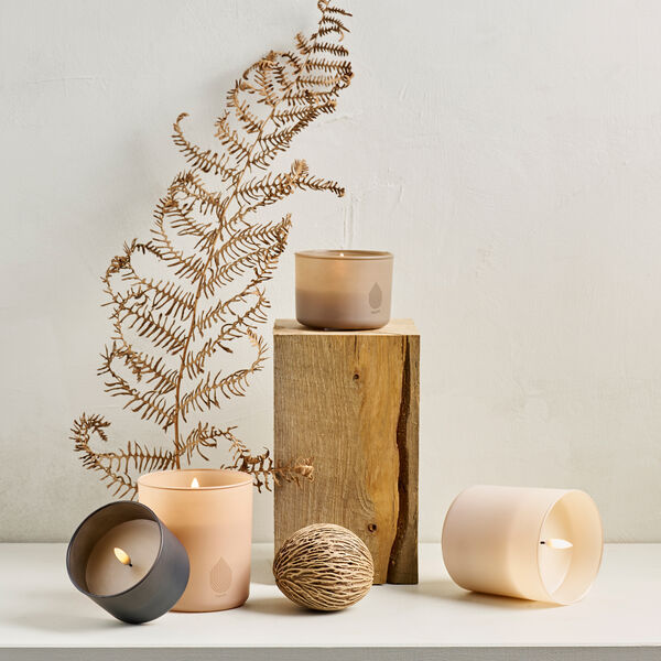 Glass Candle, sandstone, Uyuni Lighting