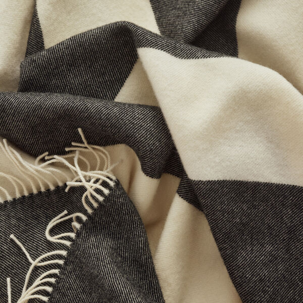 The Sweater plaid, 06600 black, Silkeborg Uldspinderi