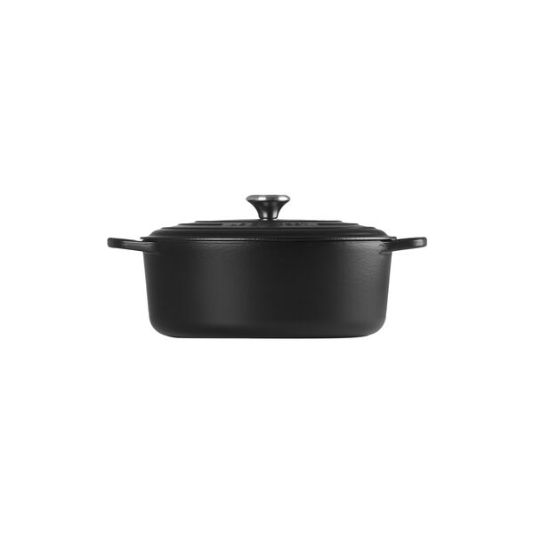 Signature st&oslash;bejern oval gryde &Oslash; 31 cm, matte black, Le Creuset