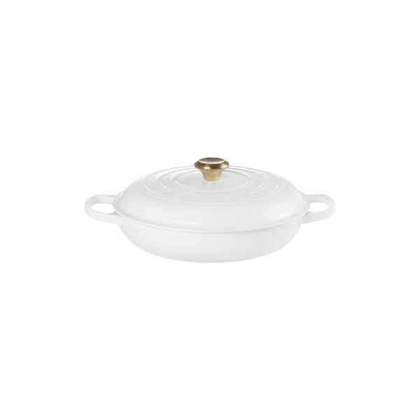 Signature st&oslash;bejern buffetgryde 30 cm, white, Le Creuset
