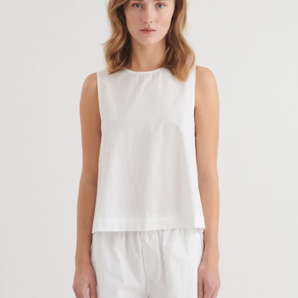 Ida Top, bright white, Basic Apparel