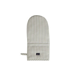 Icons Herringbone Striped Mitten, sage green/white Icons Herringbone Striped Mitten, sage green/white, Lexington